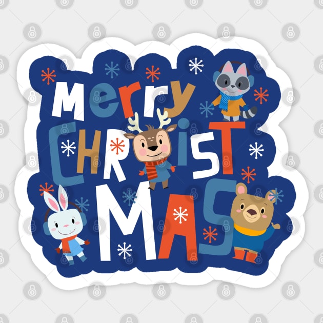 merry christmas Sticker by richhwalsh